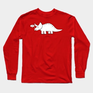 Cartoon Triceratops Long Sleeve T-Shirt